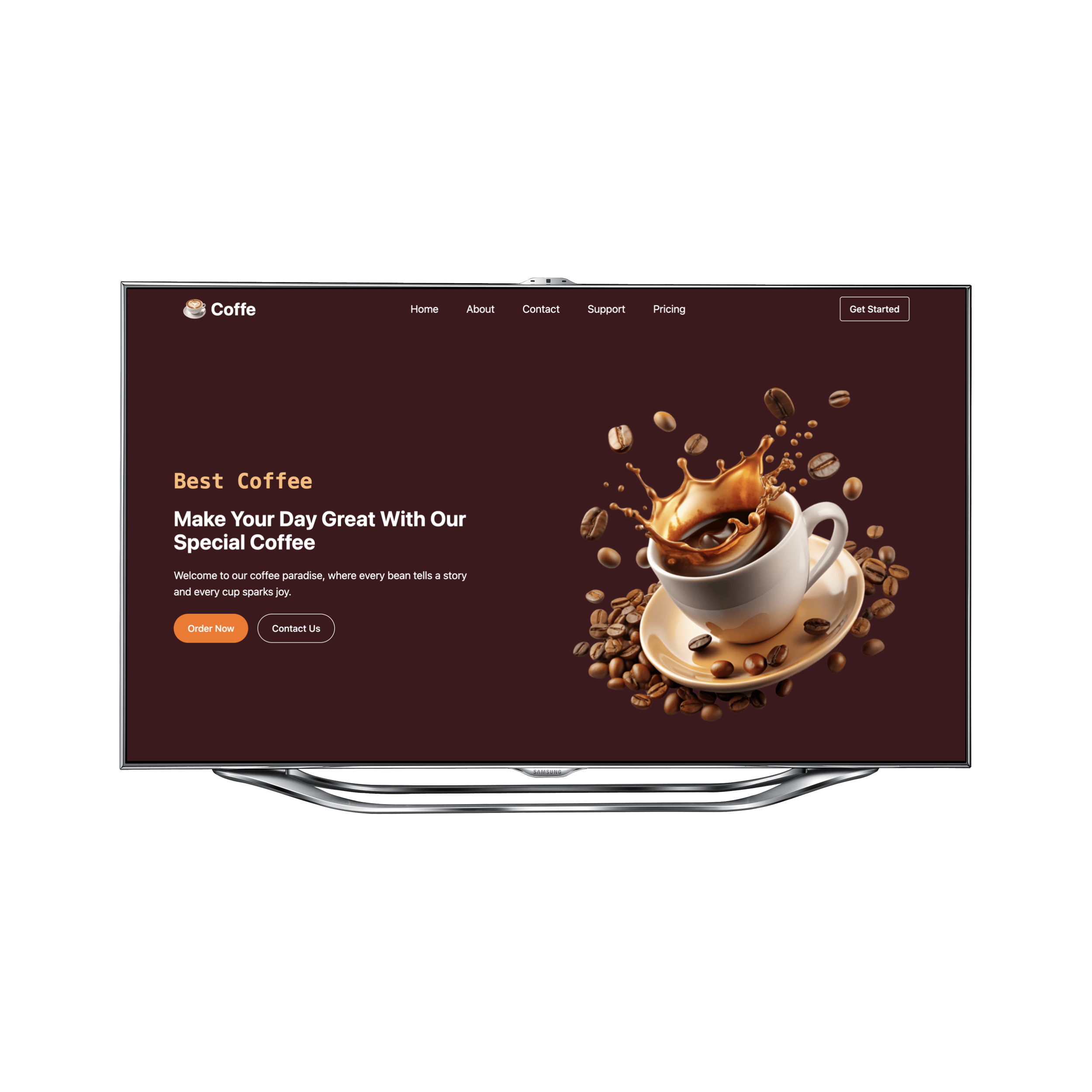 Coffee Shop Website (React + Vite) preview